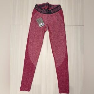 NWT Gymshark Flex Pink and Red Leggings